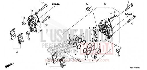 VORDERRAD-BREMSSATTEL (CB1100NA/NAD) CB1100NAJ de 2018